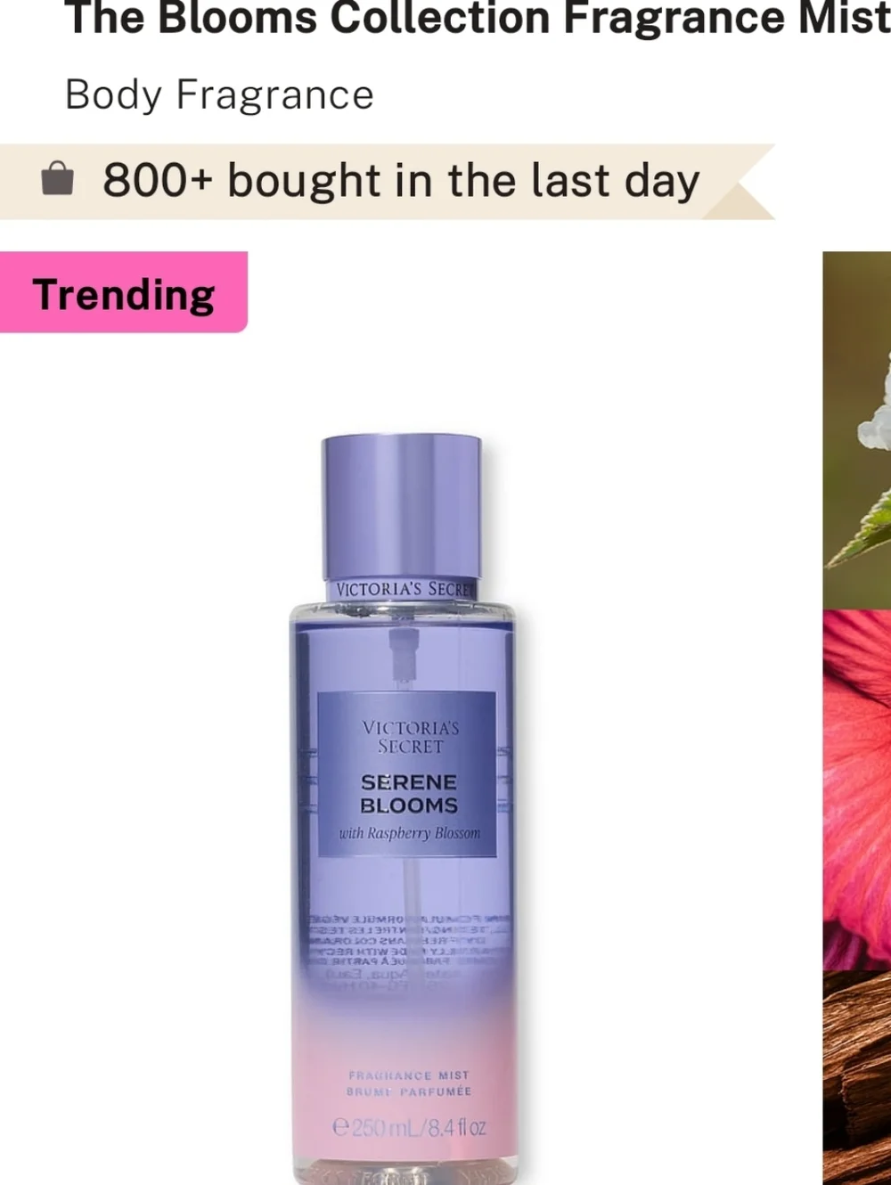 Victoria's Secret SERENE BLOOMS 8.4oz Body Mist The Blooms Collection NEW WOMENS